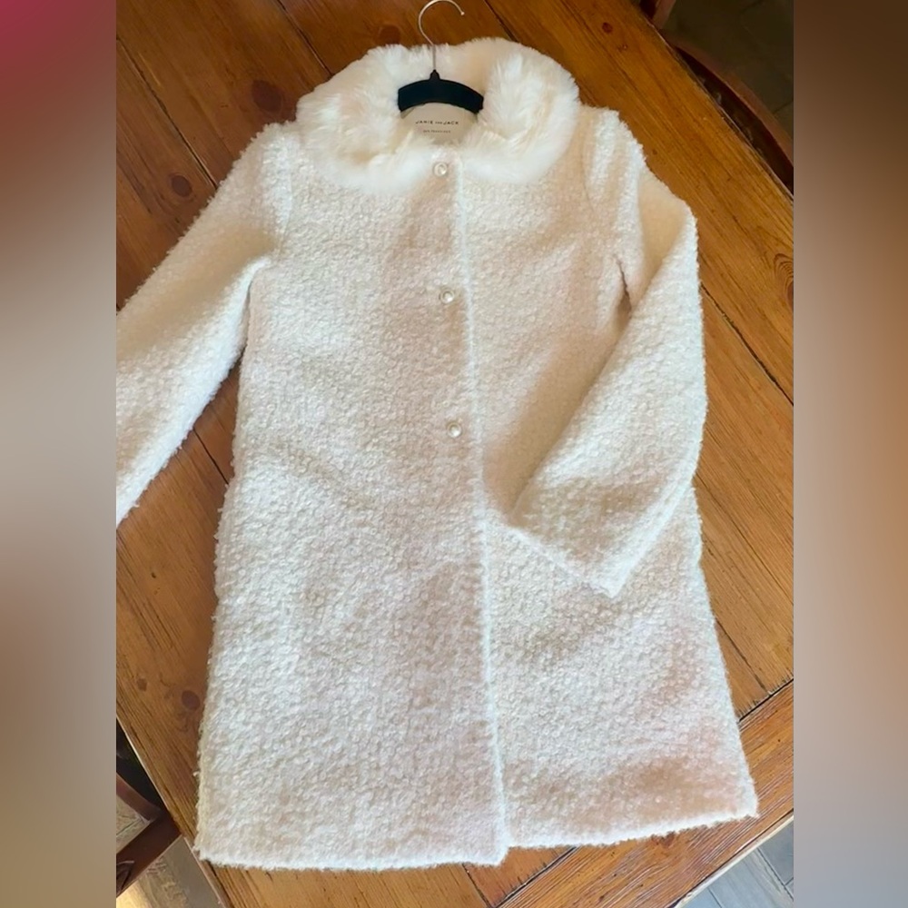 Janie and Jack Cream Pea Coat